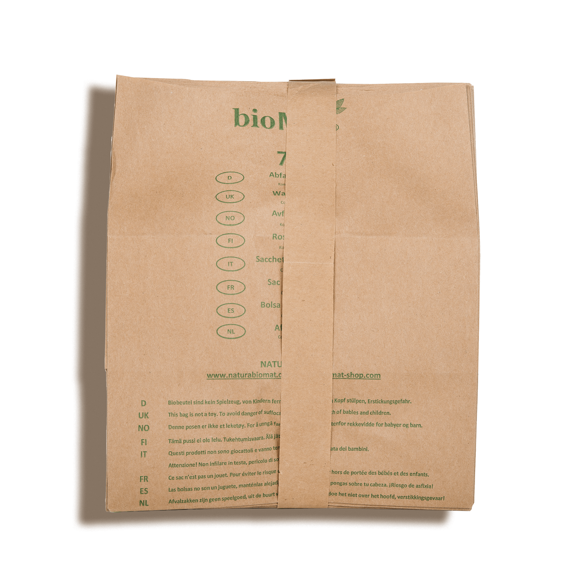 bioMAT -Abfallbeutel aus Kraftpapier - Smooth Panda - Umweltdrogerie