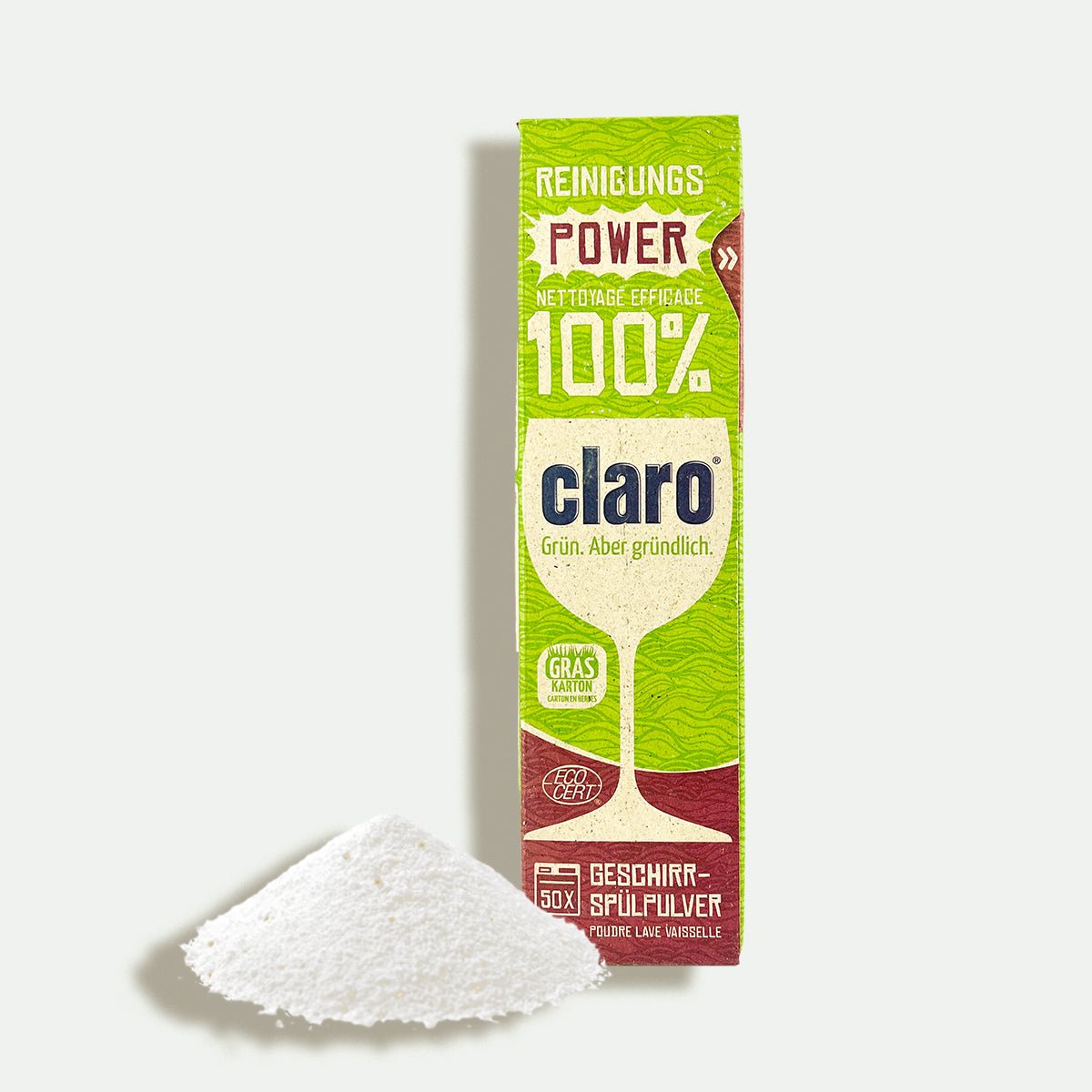 claro -100% Geschirrspülpulver - Smooth Panda - Umweltdrogerie
