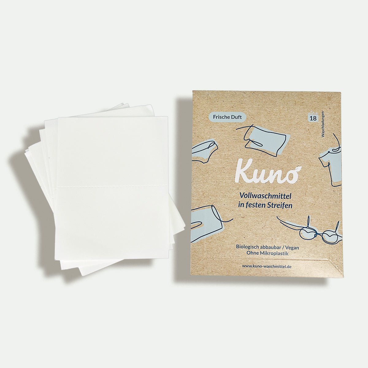 Kuno -Waschmittelstreifen - Frische Duft - Smooth Panda - Umweltdrogerie