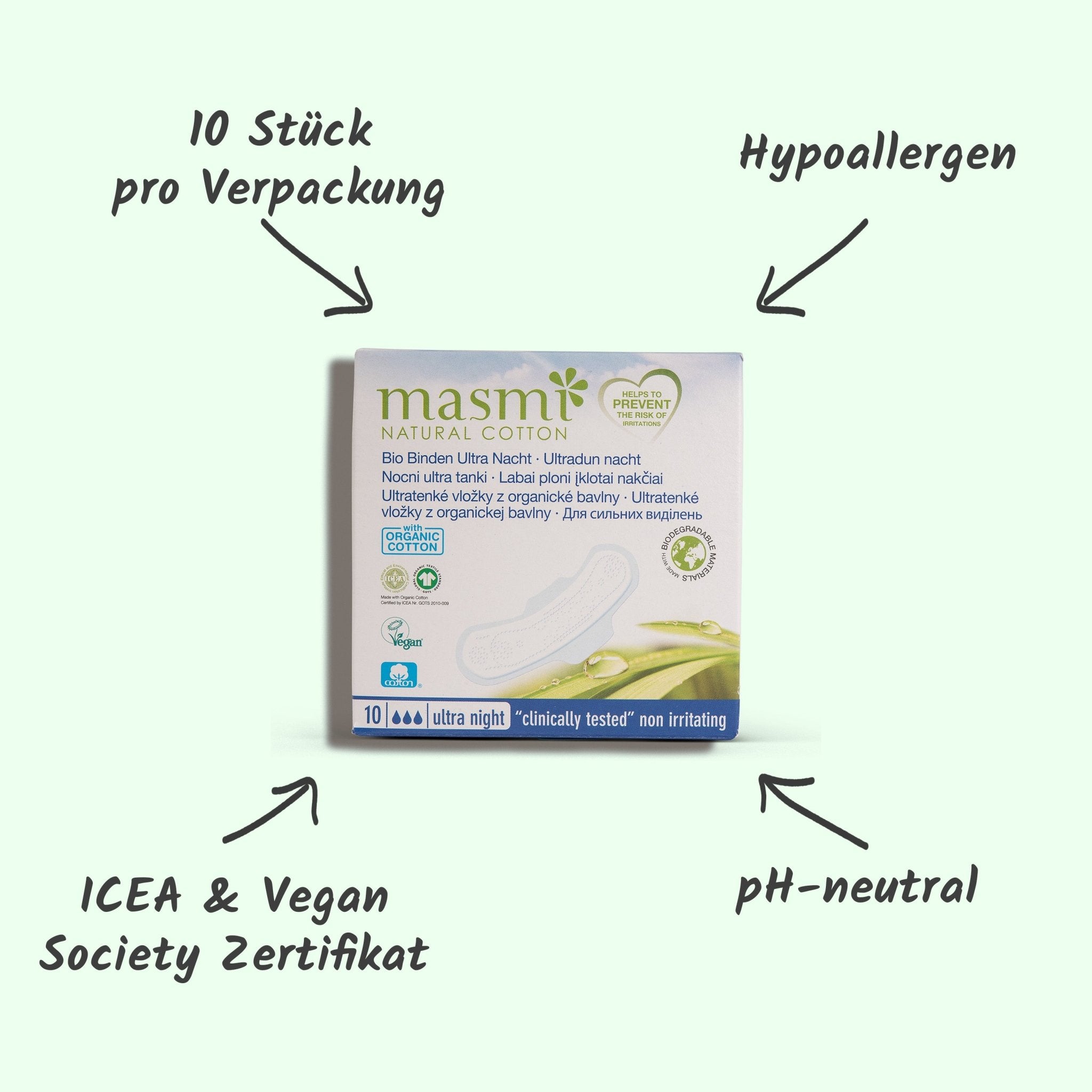 masmi -Bio Binden - Smooth Panda - Umweltdrogerie