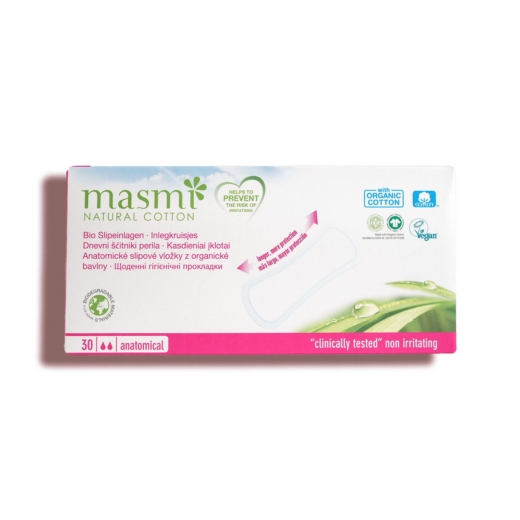 masmi -Bio Slipeinlagen - Smooth Panda - Umweltdrogerie