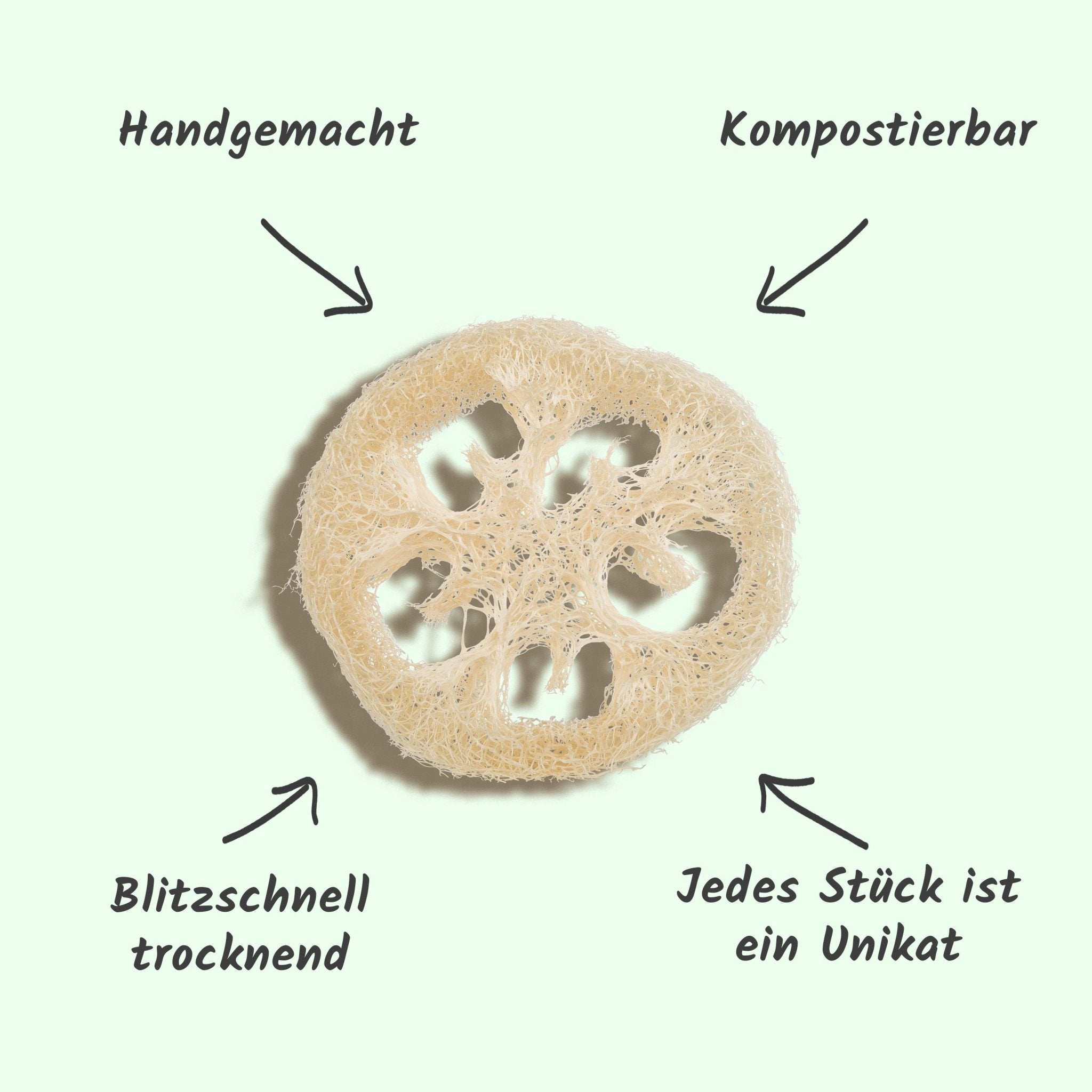 Seifenunterlage aus Luffa