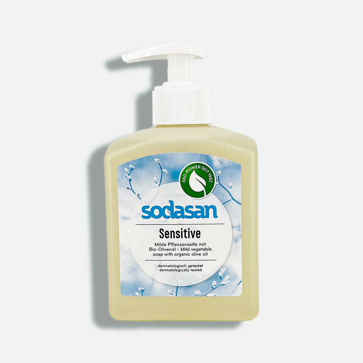 sodasan -Flüssigseife Sensitiv im Spender - Smooth Panda - Umweltdrogerie