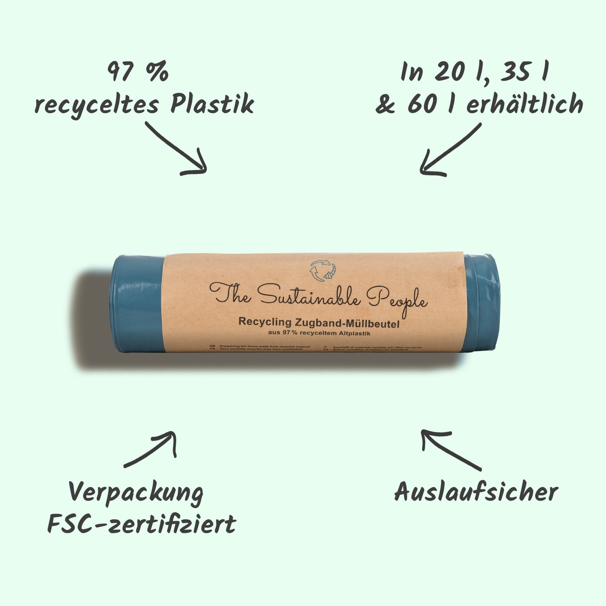 The Sustainable People -Müllbeutel - Smooth Panda - Umweltdrogerie
