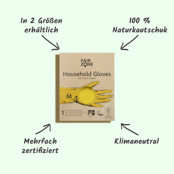 FAIR ZONE -Haushaltshandschuhe - Smooth Panda - Umweltdrogerie