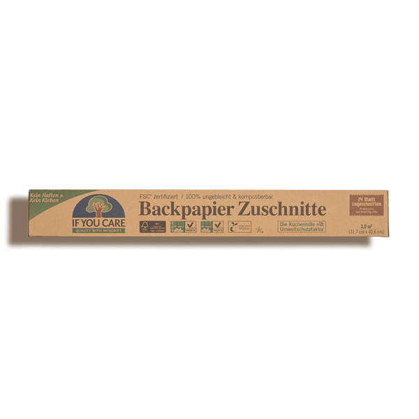 IF YOU CARE -Backpapier Zuschnitte - Smooth Panda - Umweltdrogerie